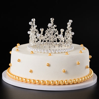 Corona de Perlas Aleación para Decoración de Pasteles - Image 7