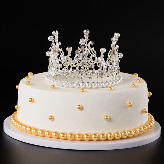 Corona de Perlas Aleación para Decoración de Pasteles - Image 7