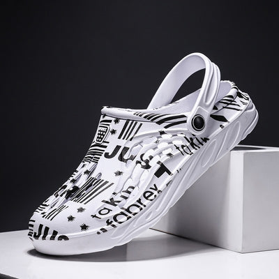 Sandalias de Verano con Estampado de Letras para Hombre - Image 7