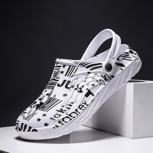 Sandalias de Verano con Estampado de Letras para Hombre - Image 7