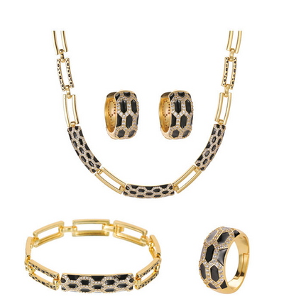Juego de Aretes y Collar de Diamantes Estilo Coreano - Image 21