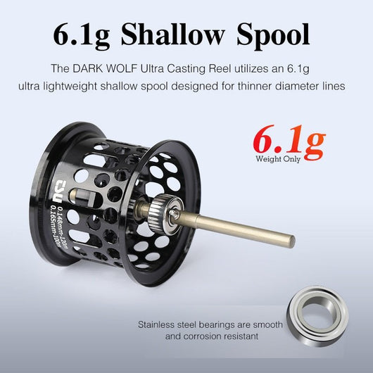 Carrete Ultraligero Gota de Agua Lua - Línea de Pesca de Carbono para Larga Distancia - Image 4