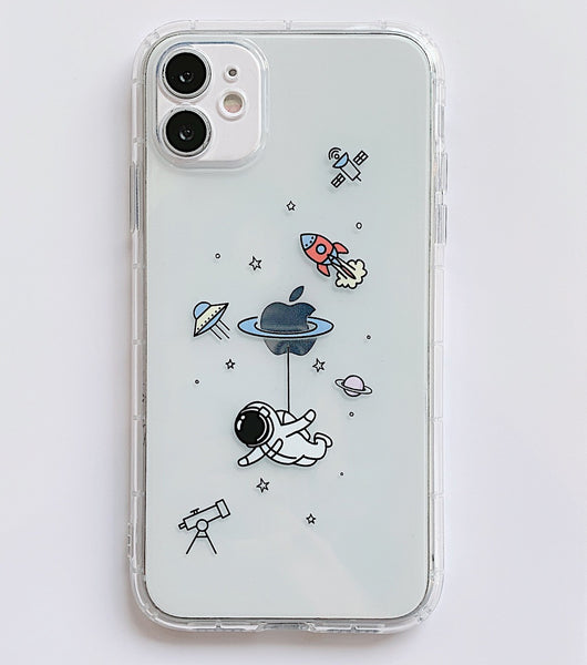 Funda para teléfono transparente con diseño de astronauta - Image 16