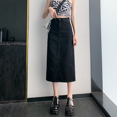 Falda Denim Midi para Primavera y Verano