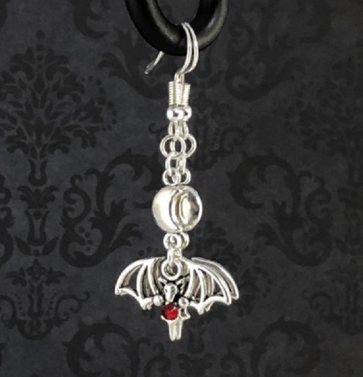 Aretes Vampiro Divertidos con Baño Electroplateado - Image 8