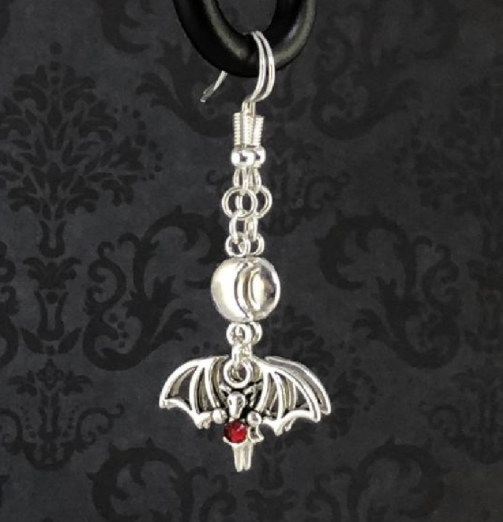 Aretes Vampiro Divertidos con Baño Electroplateado - Image 8