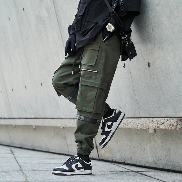Pantalones Holgados Talla Extra Grande Estilo Mecánico