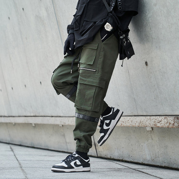 Pantalones Holgados Talla Extra Grande Estilo Mecánico