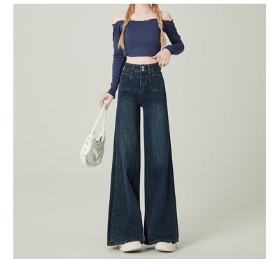 Pantalones Vaqueros Vintage Talle Alto Azul para Mujer - Image 6