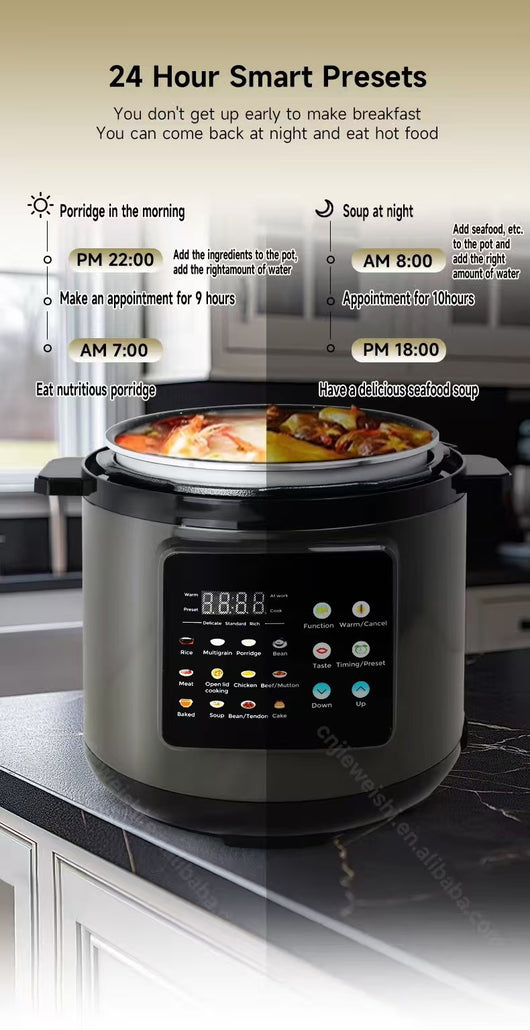 Olla a Presión Eléctrica Inteligente con Pantalla Táctil - Image 13