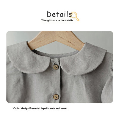 Blusa Princesa Niña Cuello Muñeca Algodón y Lino - Image 16