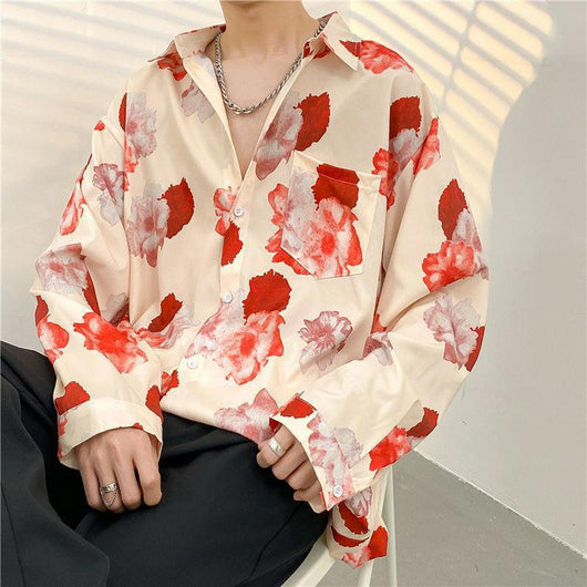 Camisa Casual Estampada de Temperamento para Hombre - Image 32