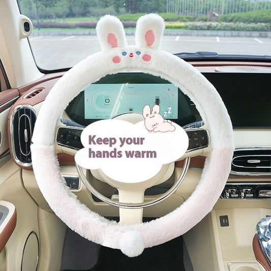 Funda Térmica Peluche para Volante - Diseño Cartoon Otoño Invierno