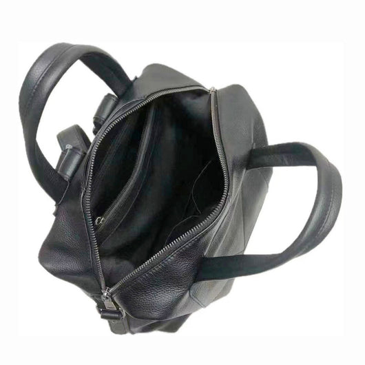 Mochila Negra de Cuero Universal Shiralee - Diseño Minimalista - Image 9
