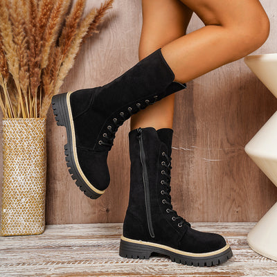 Botas Martin Altas para Mujer con Suela Gruesa Reforzada - Image 3