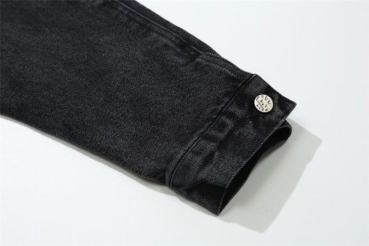 Chaqueta Denim con Estampado Mariposa Hombre - Diseño Europeo Trendy - Image 13