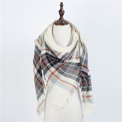 Bufanda Larga con Triángulos para Mujer - Chal Otoño Invierno - Image 52