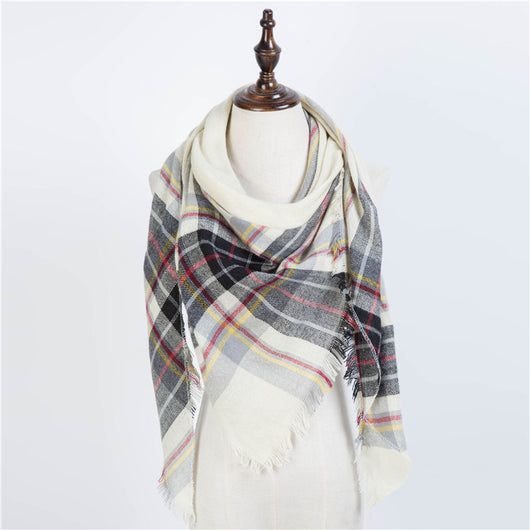 Bufanda Larga con Triángulos para Mujer - Chal Otoño Invierno - Image 52
