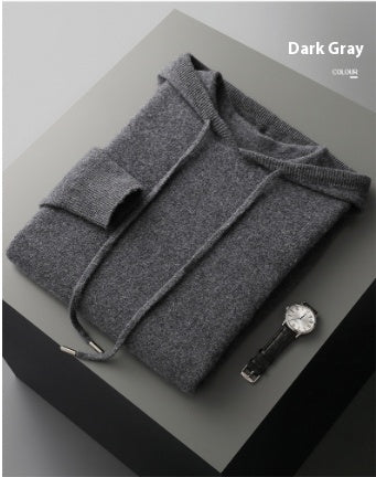 Conjunto de Sudadera con Capucha y Pantalón Tejido de Color Liso para Hombre - Image 7