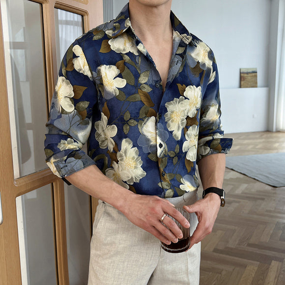 Camisa Floral Suelta de Manga Corta - Estilo Trendy y Elegante