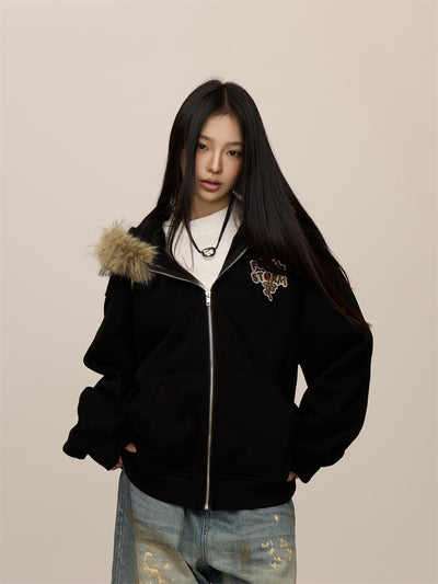 Sudadera Retro con Cierre para Parejas - Estilo Casual Desenfadado - Image 5