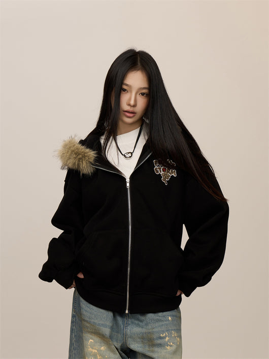 Sudadera Retro con Cierre para Parejas - Estilo Casual Desenfadado - Image 5