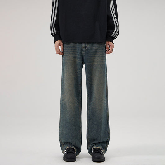 Jeans Vintage Holgados con Micro Acampanada para Hombre - Image 6