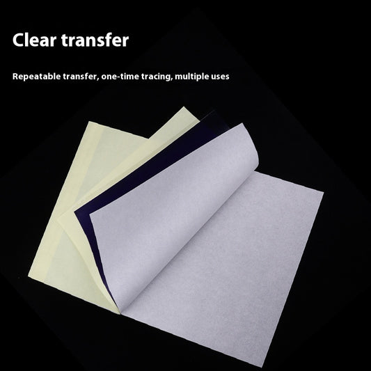 Papel de Transferencia Tatuaje A4 Cuádruple Copia - Dibujo a Mano con Gel Transferidor