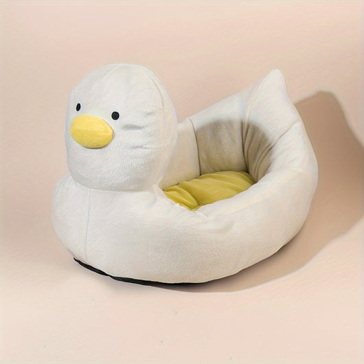 Cama Ortopédica para Mascotas en Forma de Pato - Sofá Acogedor para Perros y Gatos