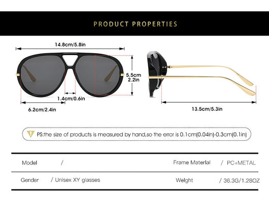 Retro aviator sunglasses with bright black frames, vibrant orange lenses, and sleek gold-colored metal temples. - Image 15