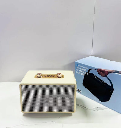 Parlante Bluetooth Portátil Retro de Madera con Subwoofer de Alta Calidad - Image 4