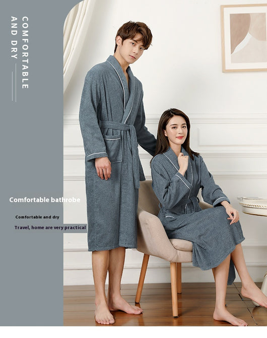 Bata de Toalla Absorbente Unisex - Pijama Cómodo para Hombre y Mujer - Image 18