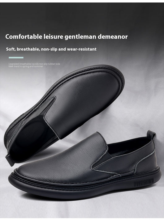 Zapatos Casuales de Cuero Genuino para Hombre - Primera Capa - Image 10