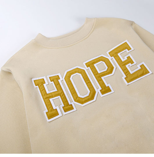 Suéter Retro Letras Americana con Terciopelo - Pullover Casual Holgado para Mujer - Image 13