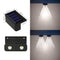 Lámpara De Pared Solar De Paso 2 Luz Blanca Cálido Blanco Cálido 2 Pasos