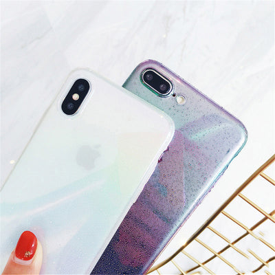 Funda para teléfono con efecto degradado y relieve de gotas de lluvia - Image 18