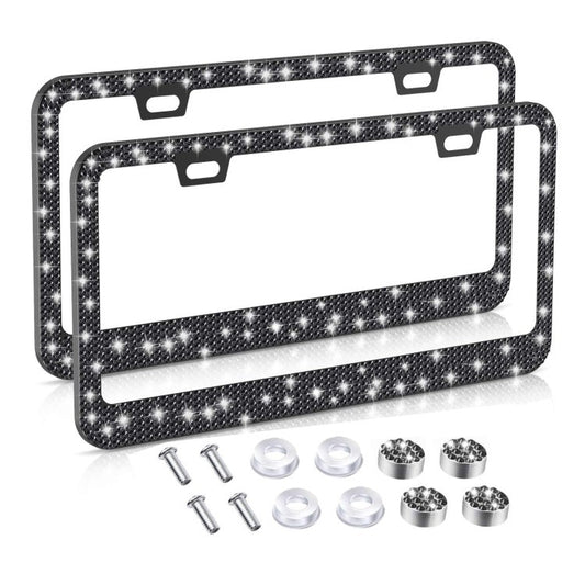Marco para Placa de Licencia American Standard en Acero Inoxidable con Cristales