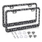 Marco para Placa de Licencia American Standard en Acero Inoxidable con Cristales