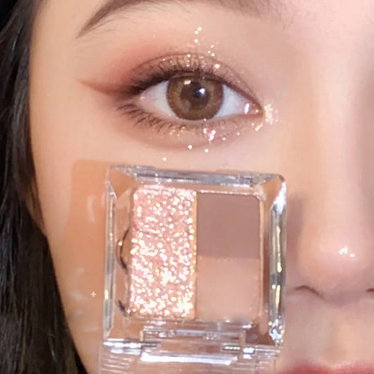 Paleta de Sombras Iridiscentes con Lentejuelas Rosa y Púrpura - Image 6