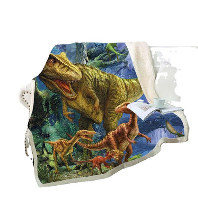 Manta Térmica Estampado Dinosaurio 3D - Suave y Cómoda para Oficina - Image 4