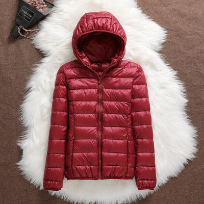 Chaqueta Acolchada Ligera para Mujer con Capucha Ajustada - Image 10