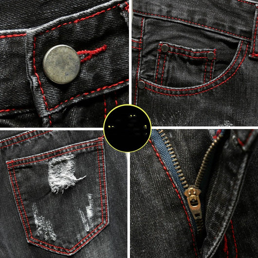 Shorts de Mezclilla Rotos con Parches - Tendencia Urbana Europa y América - Image 4