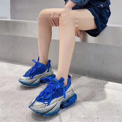 Zapatillas Deportivas Casual para Mujer con Suela Gruesa de Gel