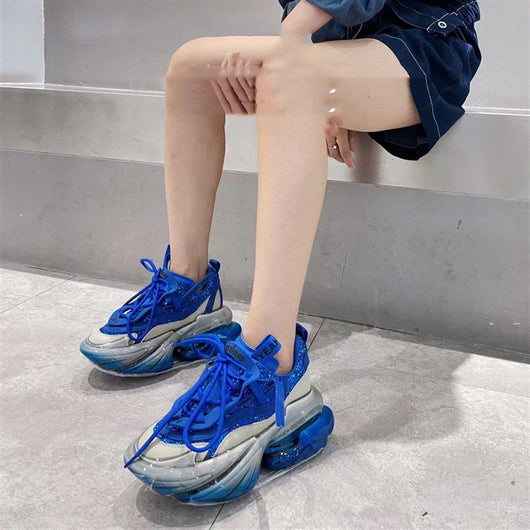 Zapatillas Deportivas Casual para Mujer con Suela Gruesa de Gel