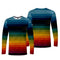 Playera Manga Larga Hombre Impresión 3D Tendencia Digital