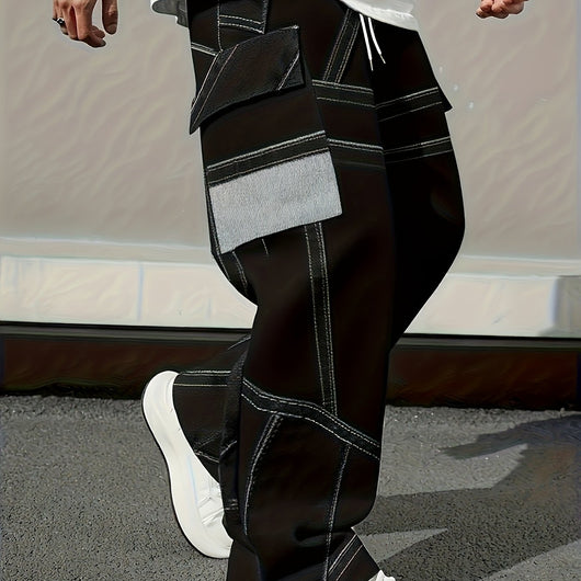 Pantalones de Trabajo Holgados con Cordón Ajustable para Hombre - Image 24