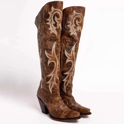 Botas Moteras para Mujer con Tacón Grueso y Caña Alta - Image 2