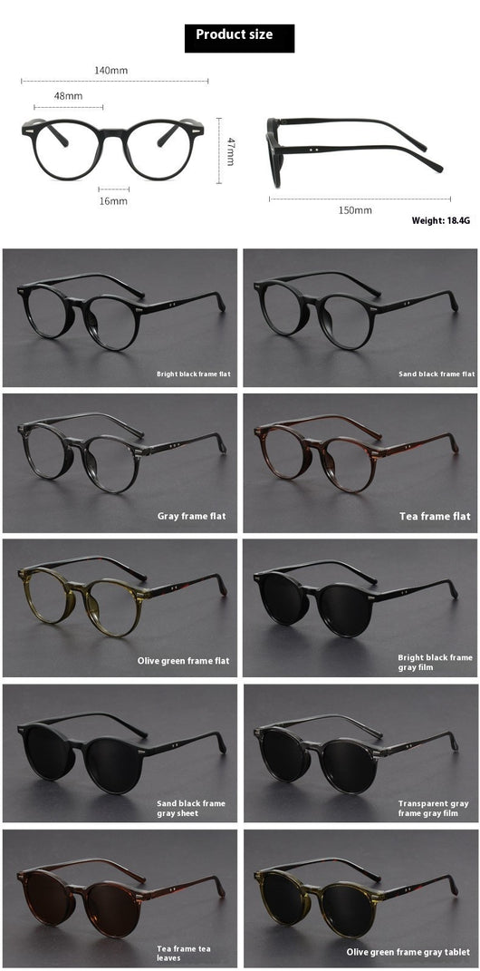 Gafas de Sol Retro Marco Redondo Ultraligero con Protección UV - Image 9