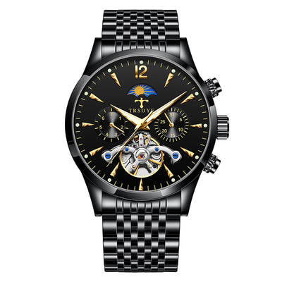 Reloj Mecánico Tourbillon Hueco Luminoso Resistente al Agua para Hombre - Image 5