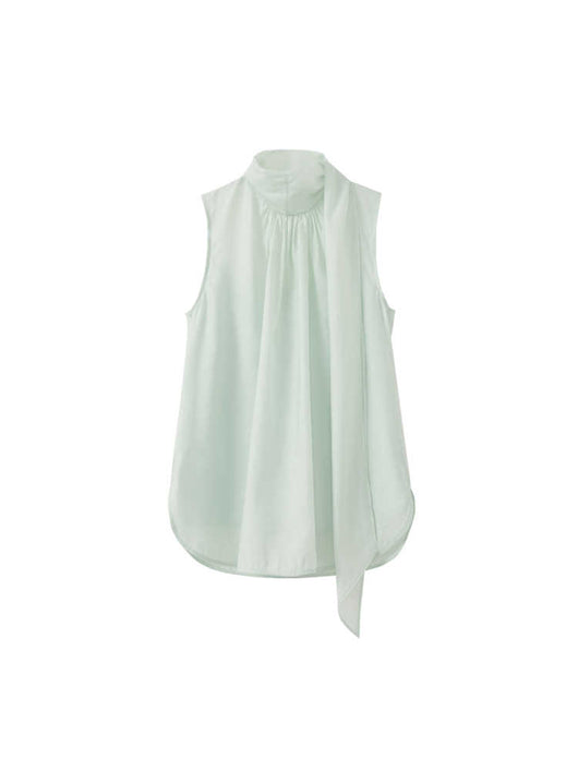 Blusa Sin Mangas con Cintas Decorativas - Image 6